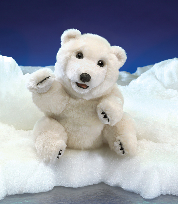 Buy Folkmanis Sitting Polar Bear Puppet