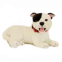Bocchetta - Loki White Staffordshire Bull Terrier Plush Toy 35cm