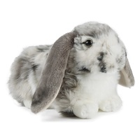 Living Nature - Grey Dutch Lop Ear Rabbit Plush Toy 30cm