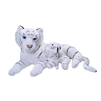 Wild Republic  Mum & Baby White Tiger Jumbo Plush Toy 76cm