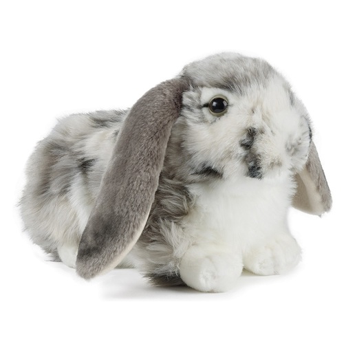 Living Nature - Grey Dutch Lop Ear Rabbit Plush Toy 30cm