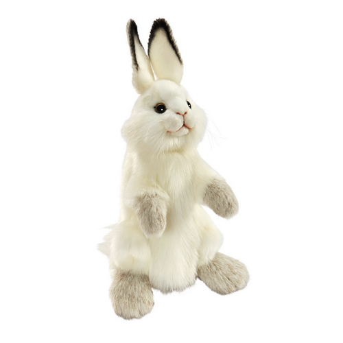 Hansa - White Bunny Puppet 34cm