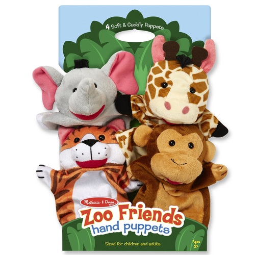 Melissa & Doug - Hand Animal Puppets - Zoo